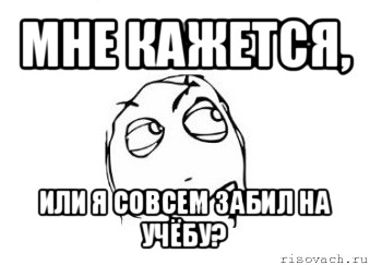 мне кажется, или я совсем забил на учёбу?, Мем Мне кажется или