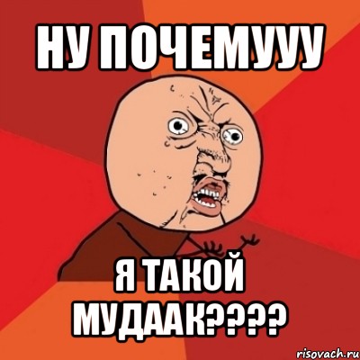 ну почемууу я такой мудаак???, Мем Почему