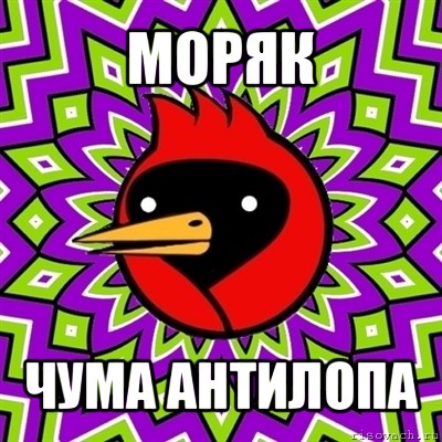 моряк чума антилопа, Мем Омская птица