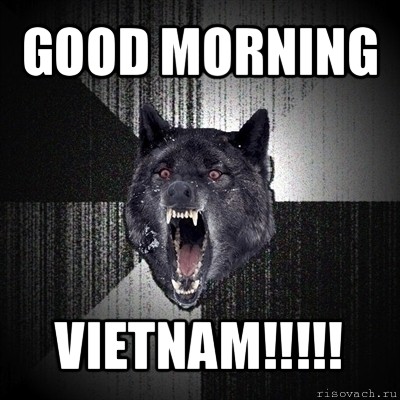 good morning vietnam!!!, Мем Сумасшедший волк