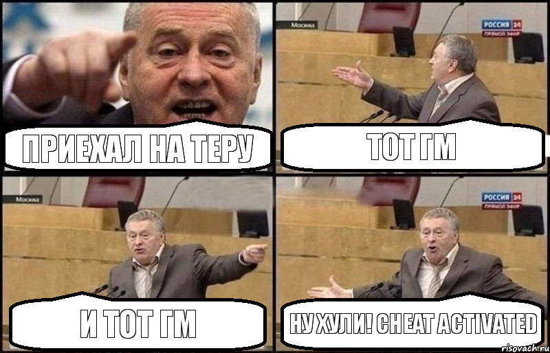 Приехал на теру Тот ГМ И тот ГМ Ну Хули! Cheat Activated, Комикс Жириновский