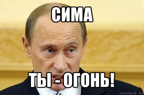 сима ты - огонь!, Мем путин