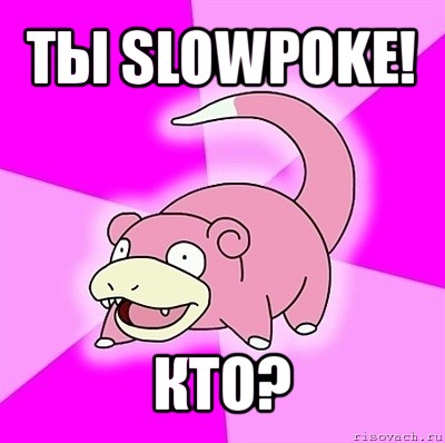 ты slowpoke! кто?, Мем слоупок