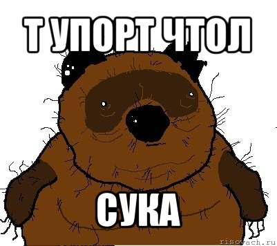 т упорт чтол сука, Мем  Винни збс