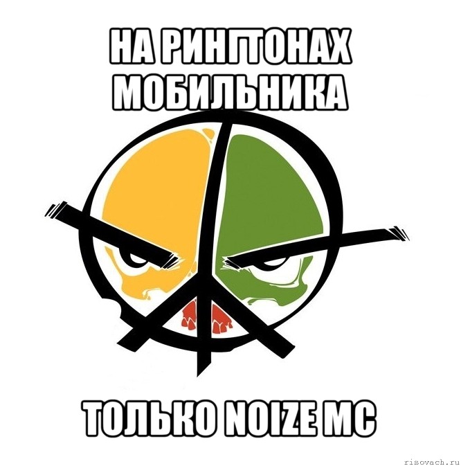 на рингтонах мобильника только noize mc