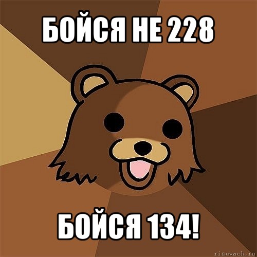 бойся не 228 бойся 134!, Мем Педобир