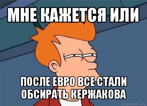 мне кажется или после евро все стали обсирать кержакова, Мем  Фрай (мне кажется или)