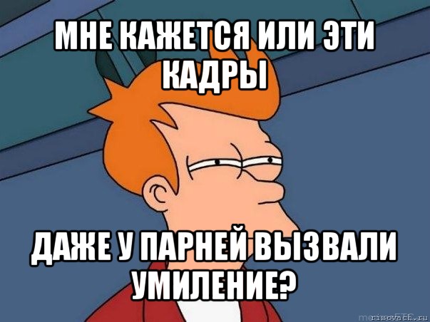 мне кажется или эти кадры даже у парней вызвали умиление?, Мем  Фрай (мне кажется или)