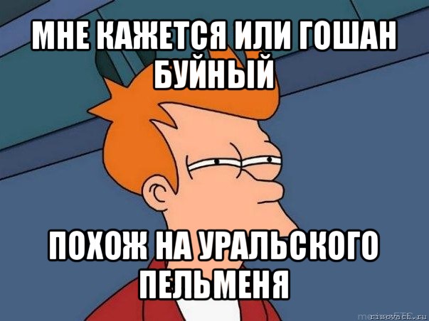 мне кажется или гошан буйный похож на уральского пельменя, Мем  Фрай (мне кажется или)