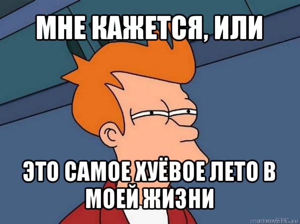 мне кажется, или это самое хуёвое лето в моей жизни, Мем  Фрай (мне кажется или)