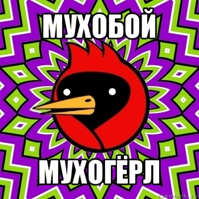 мухобой мухогёрл, Мем Омская птица