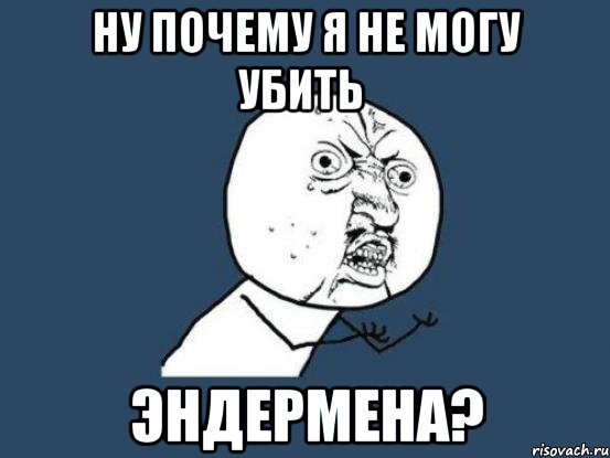 ну почему я не могу убить эндермена?, Мем Ну почему