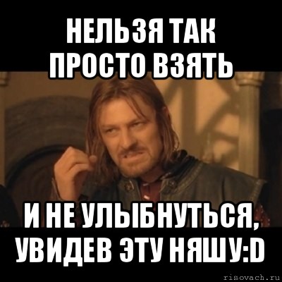 нельзя так просто взять и не улыбнуться, увидев эту няшу:d, Мем Нельзя просто взять