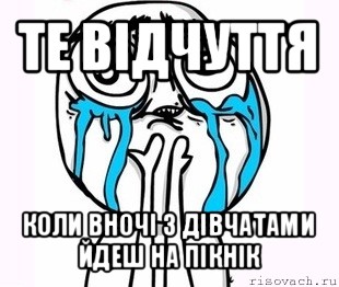 те відчуття коли вночі з дівчатами йдеш на пікнік, Мем радость