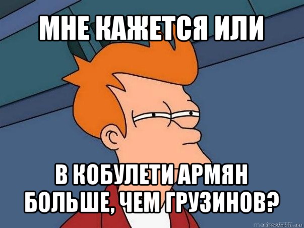 мне кажется или в кобулети армян больше, чем грузинов?, Мем  Фрай (мне кажется или)