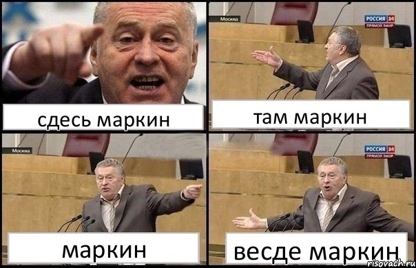 сдесь маркин там маркин маркин весде маркин, Комикс Жириновский