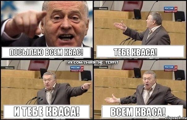 Посылаю всем квас! Тебе кваса! И тебе кваса! Всем кваса!, Комикс Жириновский