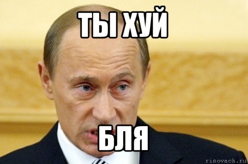 ты хуй бля, Мем путин