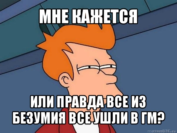 мне кажется или правда все из безумия все ушли в гм?, Мем  Фрай (мне кажется или)