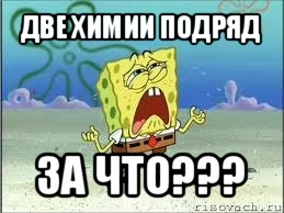 две химии подряд за что???