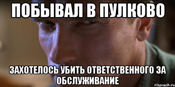 побывал в пулково захотелось убить ответственного за обслуживание