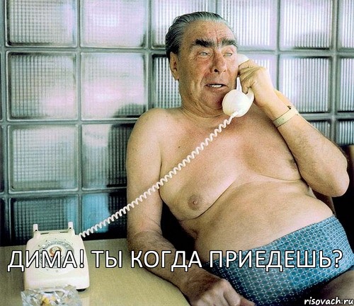 Дима! Ты когда приедешь?