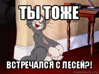 ты тоже встречался с лесей?!, Мем Наглый том