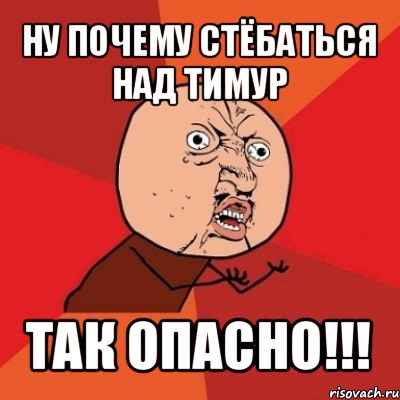 ну почему стёбаться над тимур так опасно!!!, Мем Почему