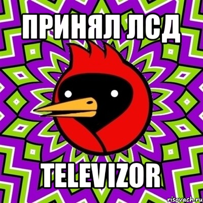 принял лсд televizor, Мем Омская птица