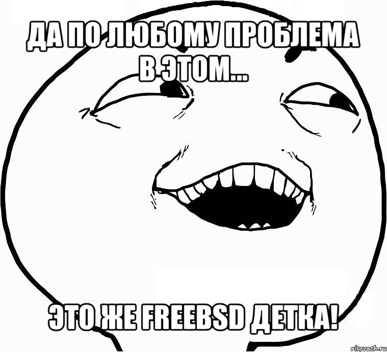 да по любому проблема в этом... это же freebsd детка!