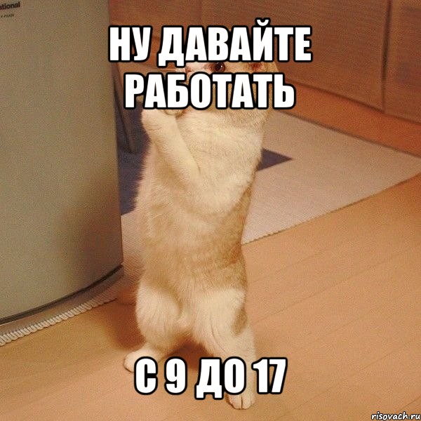 ну давайте работать с 9 до 17