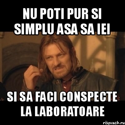 nu poti pur si simplu asa sa iei si sa faci conspecte la laboratoare, Мем Нельзя просто взять