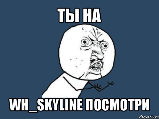 ты на wh_skyline посмотри, Мем Ну почему