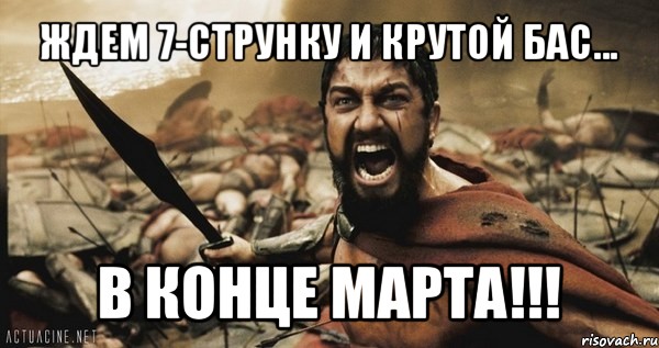 ждем 7-струнку и крутой бас... в конце марта!!!, Мем Это Спарта