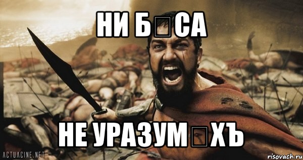 ни бѣса не уразумѣхъ, Мем Это Спарта