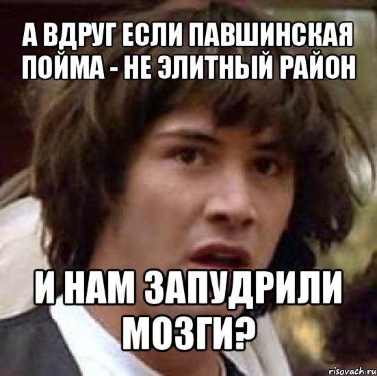 а вдруг если павшинская пойма - не элитный район и нам запудрили мозги?, Мем А что если (Киану Ривз)