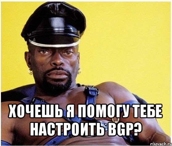  хочешь я помогу тебе настроить bgp?, Мем Черный властелин