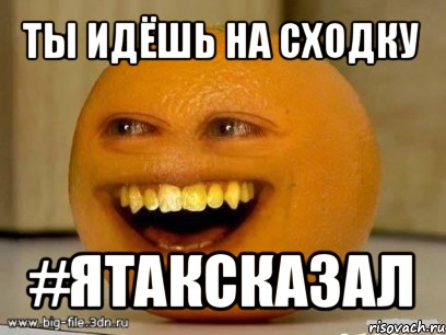 ты идёшь на сходку #ятаксказал