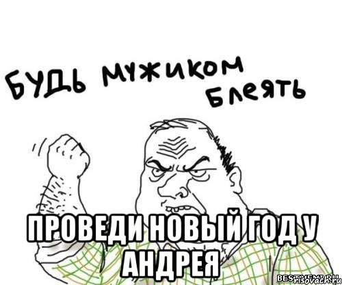  проведи новый год у андрея, Мем блять