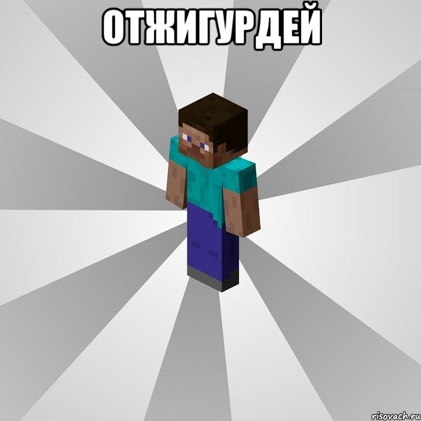 отжигурдей , Мем Типичный игрок Minecraft