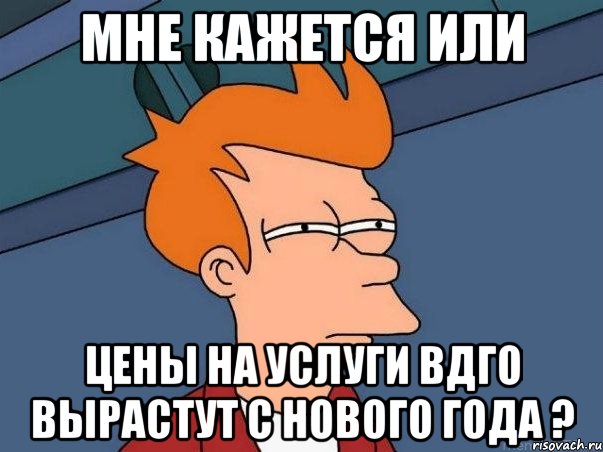 мне кажется или цены на услуги вдго вырастут с нового года ?, Мем  Фрай (мне кажется или)