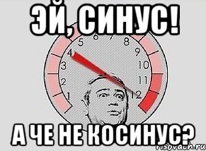 эй, синус! а че не косинус?, Мем MAXIMUM Петросян