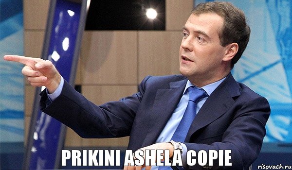 Prikini ashela copie, Комикс  Медведев-модернизатор