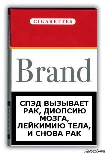 СПЭД ВЫЗЫВАЕТ РАК, ДИОПСИЮ МОЗГА, ЛЕЙКИМИЮ ТЕЛА, И СНОВА РАК, Комикс Минздрав