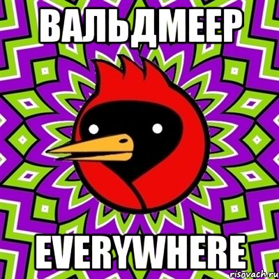 вальдмеер everywhere, Мем Омская птица