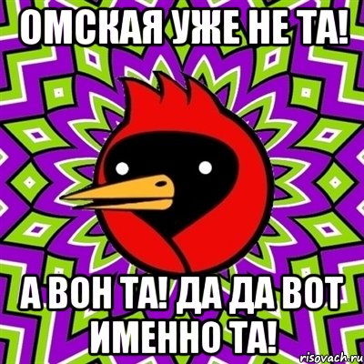 омская уже не та! а вон та! да да вот именно та!, Мем Омская птица