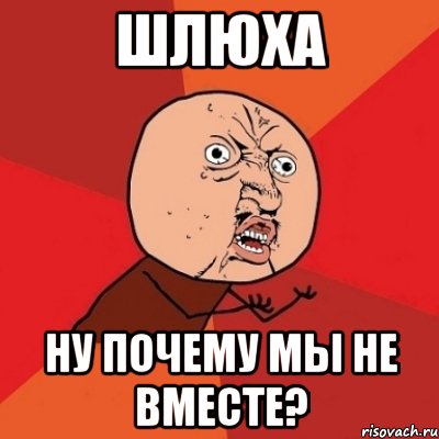 шлюха ну почему мы не вместе?, Мем Почему