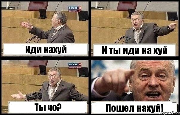 Иди нахуй И ты иди на хуй Ты чо? Пошел нахуй!, Комикс с Жириновским