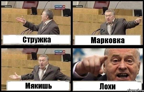 Стружка Марковка Мякишь Лохи, Комикс с Жириновским