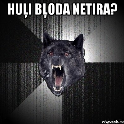 huļi bļoda netira? , Мем Сумасшедший волк